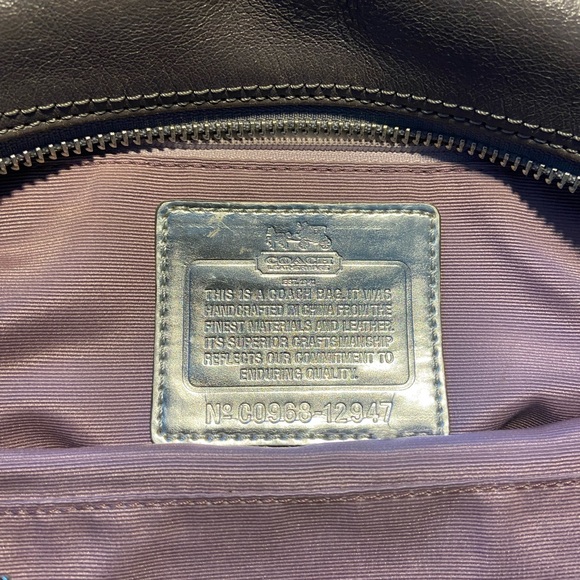 Coach Madison Sabrina Convertible Strap Satchel in Gray Op Art - Picture 7 of 10